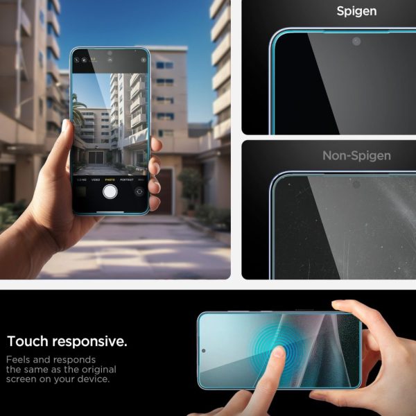 Spigen Glass tR EZ Fit HD 1 Pack transparency-Samsung Galaxy S25 Edge (AGL09411) - Image 10
